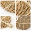 Leaf Type Woven Placemats for Dining Table, Heat Resistant Place Mats, Anti Skidding Pad, Hand Woven Potholders, House Decoratio