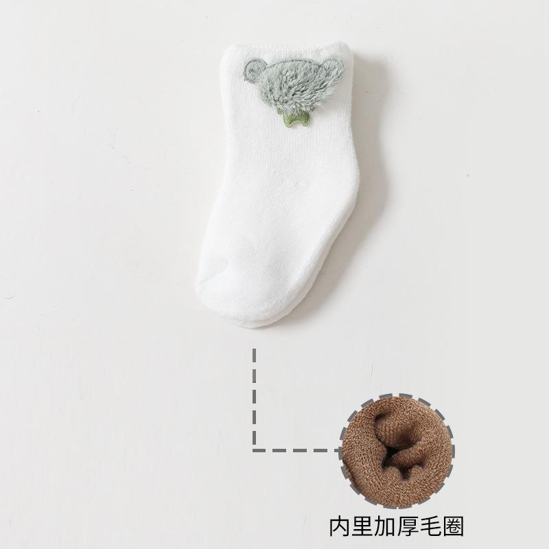 Warm Winter Baby Socks Cute Soft Autumn Newborn Baby Girls Socks Bunny Infant Baby Boy Shoe Socks for Toddler Infants