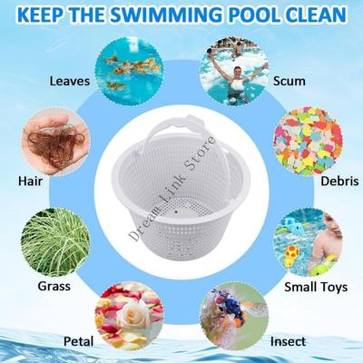 High Capacity Swimming Pool Skimmer Basket Corrosion Resistant Universal Compatibility For Water Filtrations Systems