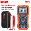 NJTY T58B T58C Inductance Digital Multimeter AUTO Range 9999 Counts  Voltage Current Capacitance LED Smart Backlit Large Screen