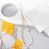 Ins Simple Style Fashionable Pearl Short Mobile Phone Chain, European and American Anti-lost Mobile Phone Rope Female Key Lanyard