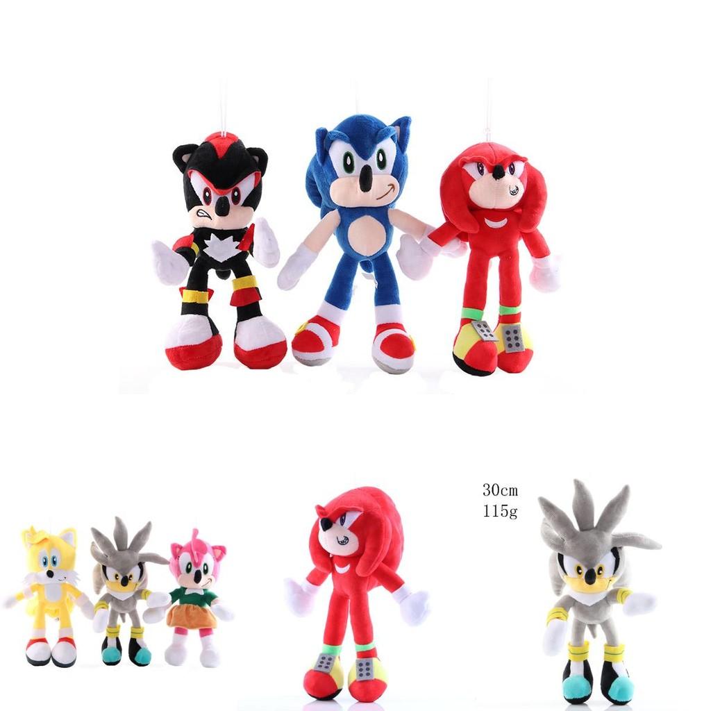 Peluche di alta qualità da 28 cm di Sonic The Hedgehog Shadow Amy Rose Knuckle Tail per bambini