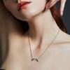 European & American S925 Sterling Silver Colorful Zircon Necklace - Korean Style, Light Luxury, Personalized Clavicle Chain for Women