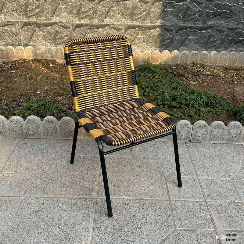 Hand-Woven Rattan Chair: Portable, Light, Luxury Outdoor Seating for Adults & Children