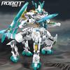 Non-Toxic 731Pcs New Technical White Dragon Horse War Steed Building Blocks Creative Diy Model Construction Set Christmas Birthday Gifts