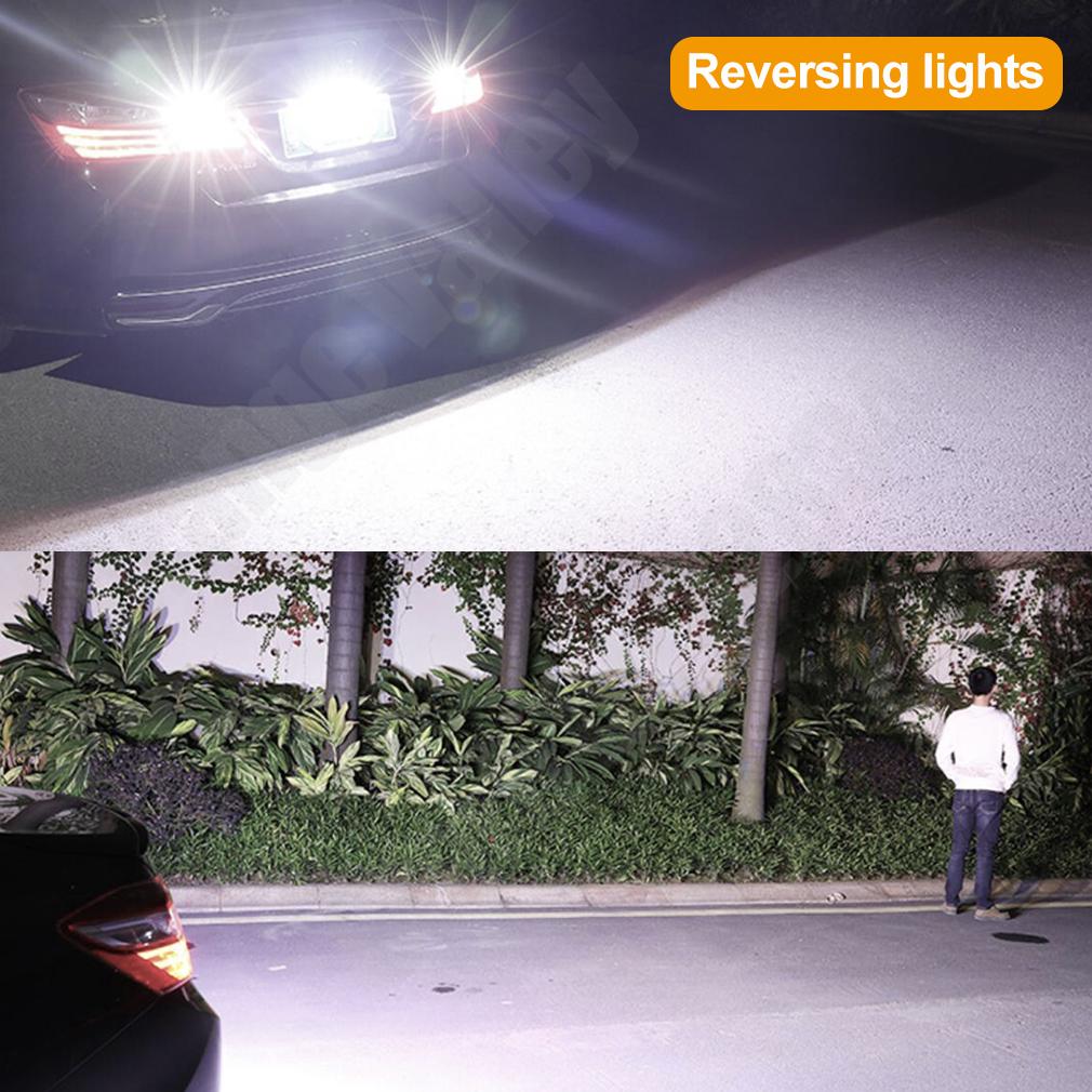2PCS Superior LED T15 W16W 45 SMD 4014 Car Auto Canbus Reversing Lamps Stop Light Back Up Lights Reverse Bulb Dome Lights 6
