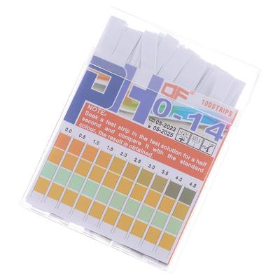 Widely Apply Easy To Match Good Quality 0.5 Accuracy 100ct pH Test Paper pH Test Strips 0-14 High Accuracy