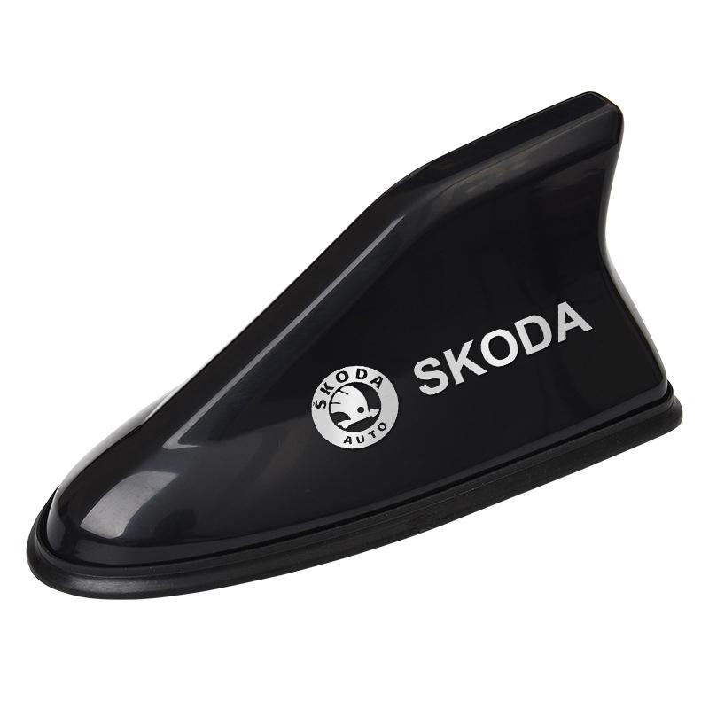 RQQS4 Car Roof Top Shark Fin Aerial Antenna Radio AM FM Antenna for Skoda Superb 3 Fabia Octavia Kamiq Kodiaq Karoq Citigo Yeti Rapid