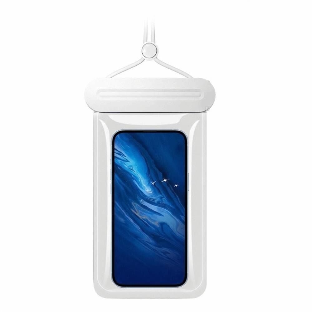 Solid Color Waterproof Mobile Phone Bag  Floating Phone Dry Cover  Diving белый