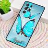 Blauer Schmetterling Handyhülle für Samsung Galaxy note 10 pro S26 Ultra S23 S24 FE S25 S21 S22 PLUS stoßfeste Hülle