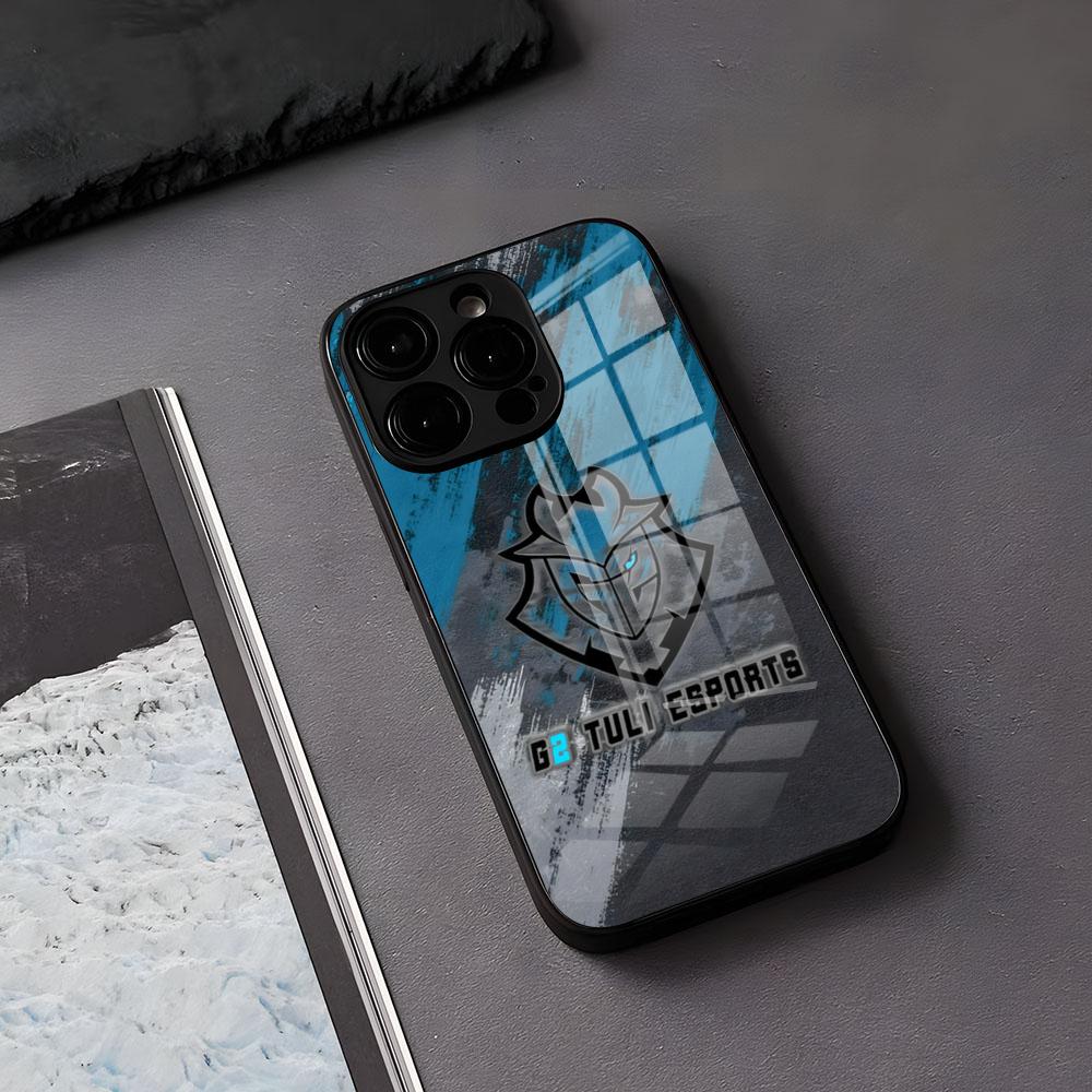 G2 E-Esports T-Teams Phone Case For IPhone 17 Air 16 E Pro Max 15 14 13 Mini 12 Pro 11 Max Plus Black Glass Cover