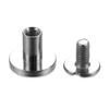 10sets Shoes Hats Leather Craft Garment decoration nail screw Cloth Button Nail Rivets Brass