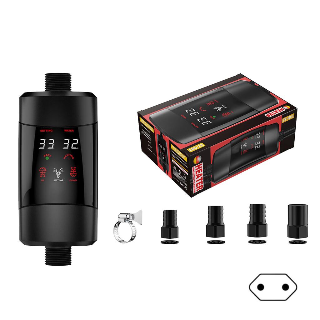 Compact External Fishtank Heater Easy Installation and Maintenance Over-Temperature Protections Aquarium Water Heater