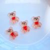 50 Stück Niedliche Mini Niedliche Cartoon Schleife Bär Nagelkunst Harz Designer Anhänger DIY Bastelbedarf für Nägel 3D Dekorationen Schmuck