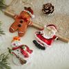 Retro Gingerbread Man Christmas Tree Ornaments: Cute Resin Refrigerator Magnets