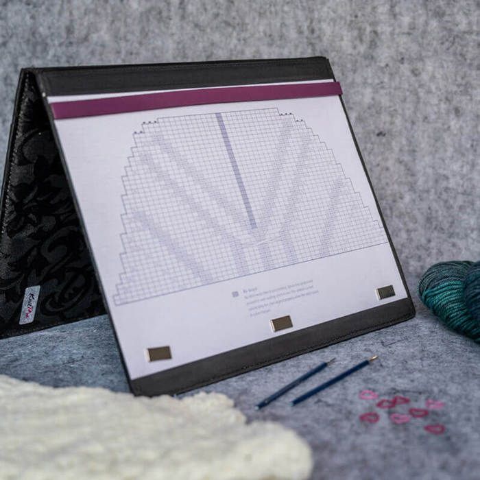 Magma-Tasche für Strickschriften und Diagramme mit magnetischer Führung KnitPro 10730 - 10730 schwarz