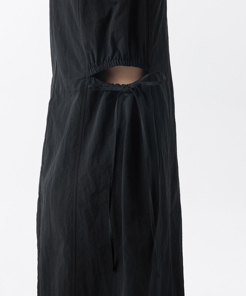 Musinsa Standard Woman Women'S Nylon Cutout Long Dress [Black]