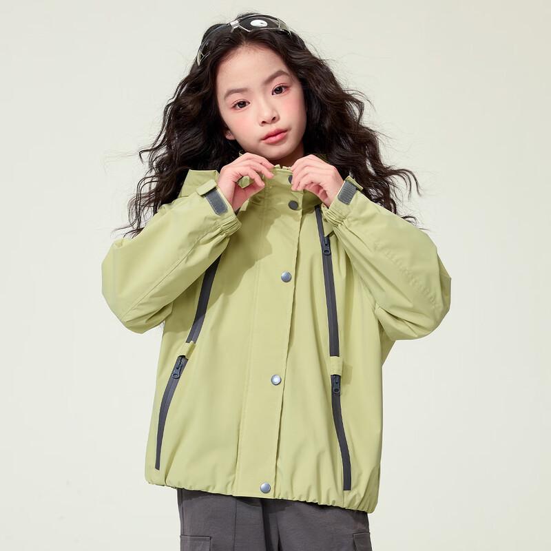 Mädchen Kapuzen-Winddichte Softshelljacke