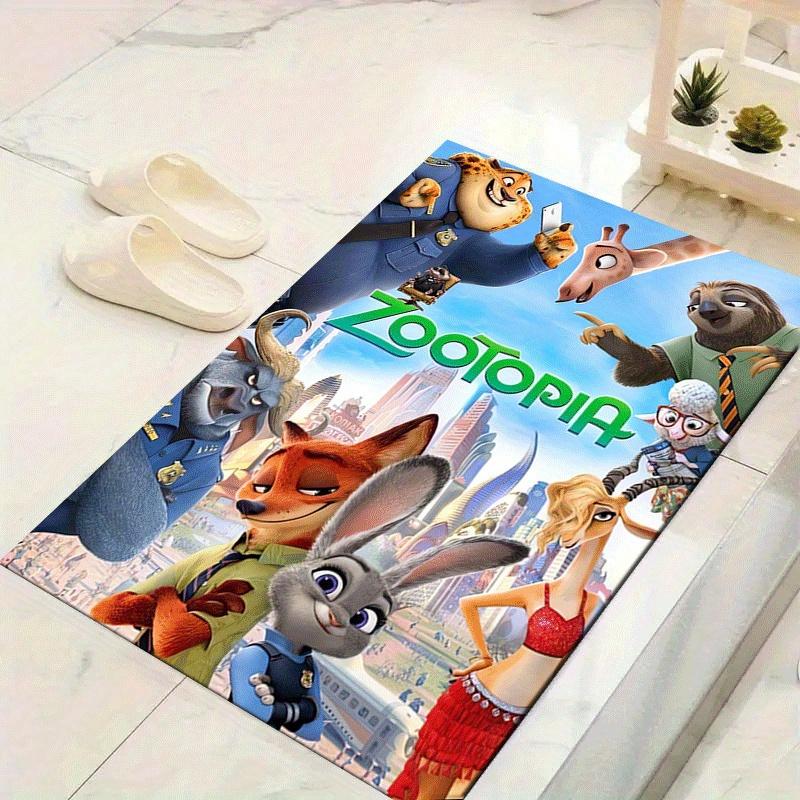 

1pc Zootopia Pattern Area Rug Soft Flannel Floor Mat for Living Room,Office,Bedroom and Carpet 60cm by 90cm