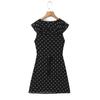 2026 Chic Polka Dot Ruffle Chiffon V-Neck Mini Dress