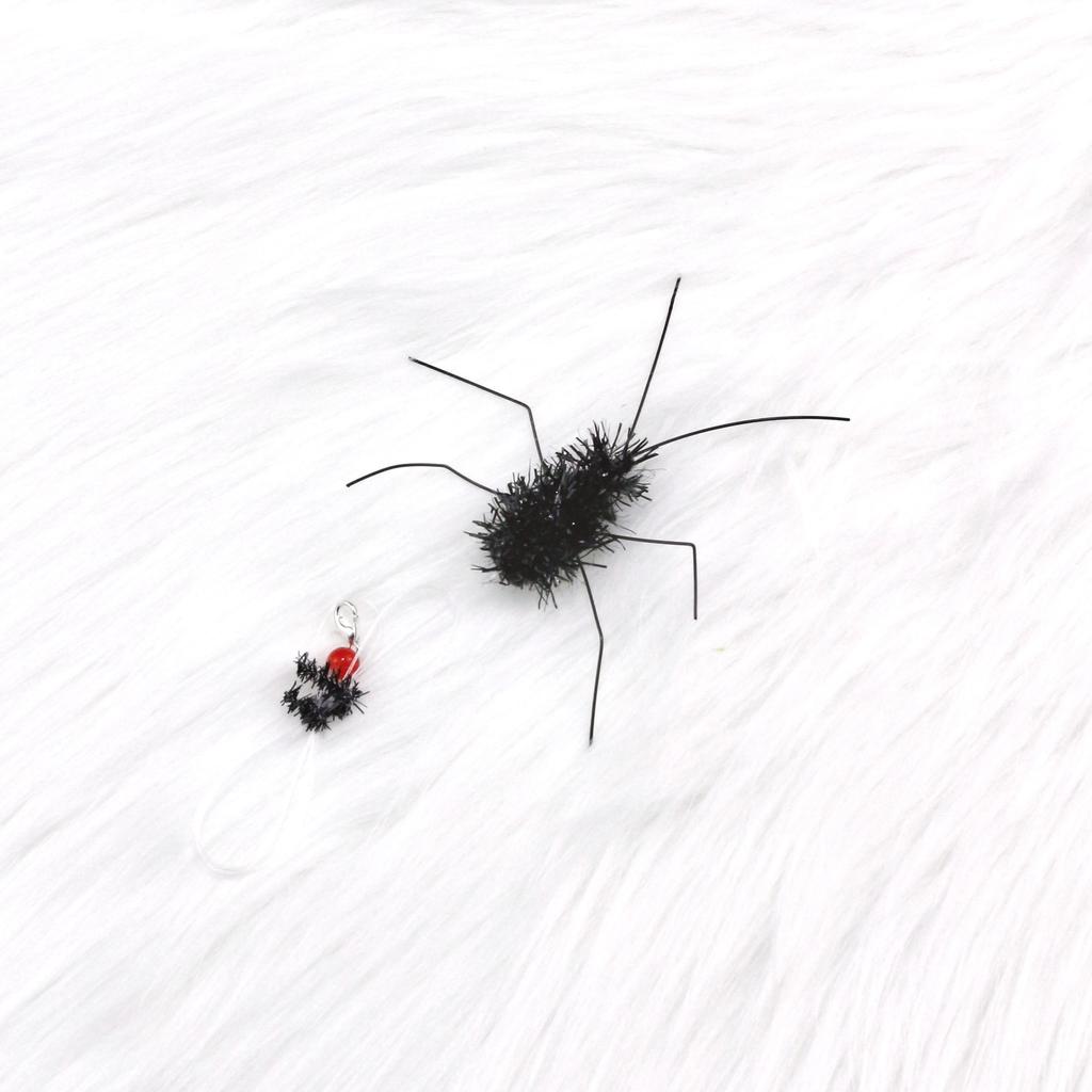 2pcs Black Artificial Insects Cat Teasing Stick Change Head Toy Pet Supplies Toys