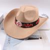 Western Cowboy Style Tibetan Fashion Top Hat Autumn/Winter New Collection Deer Skin Velvet Large Edge Riding Hat