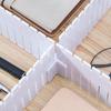 Adjustable Plastic Drawer Dividers with Fixed Buckles for Daily Essentials