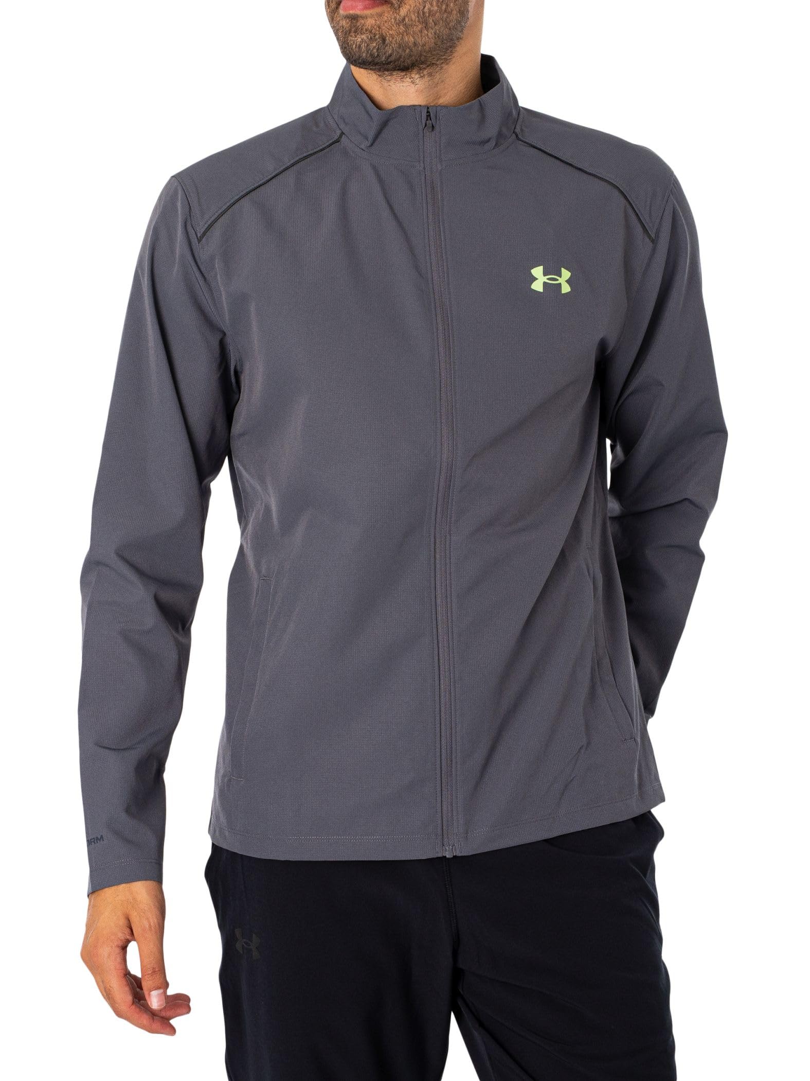 

Under Armour UA Launch Jacket 1376797 Castle Rock Jet Gray Reflective L (025)