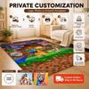 Minecraft Blocky Survival Adventure Printed Rug Durable Stainresistant Carpet For Bedroom Study Home Decor Holiday Gift