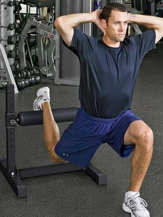 Simple Squat & Leg Press Trainer with Bulgarian Split Squat Function