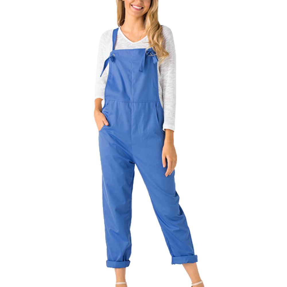 Women Loose Dungarees Loose Long 