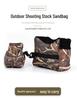 Camouflage Outdoor Rindsleder Gewehrauflage Taktischer Sandsack für Schieß- und Militärbegeisterte