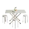 Foldable Table For Home Small Space Simple Rectangular Table For Rental Room Stall Use Portable Saving Space