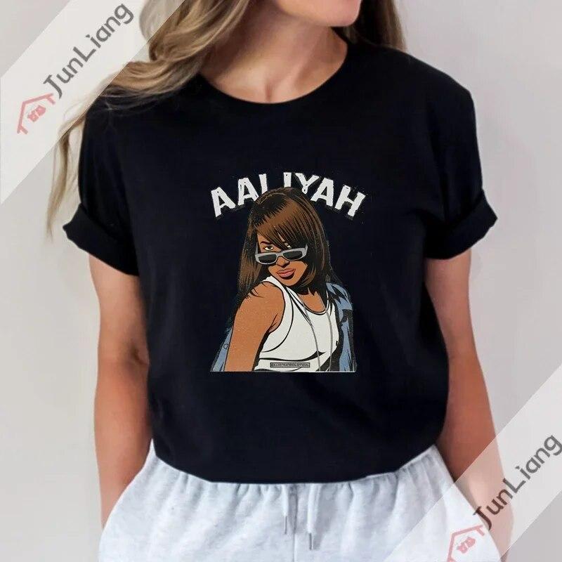 2023 New Princess-Aaliyah Tshirt Unisex Hip Hop Leisure Street Apparel  Unisex Women Fans Gift T-Shirt