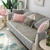 Sofa Cushion Thick Corduroy Non-Slip Cushion Simple Modern Leather Sofa Cover Winter Plush Sofa Slipcover