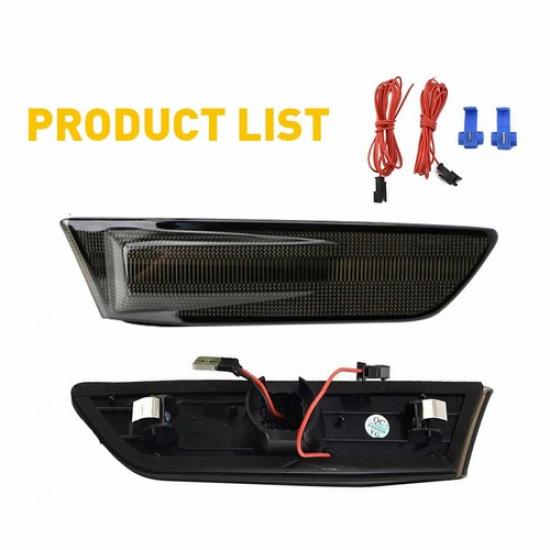 Sequential Switchback LED Side Marker Signal Lights For 03-07 Infiniti G35 Coupe