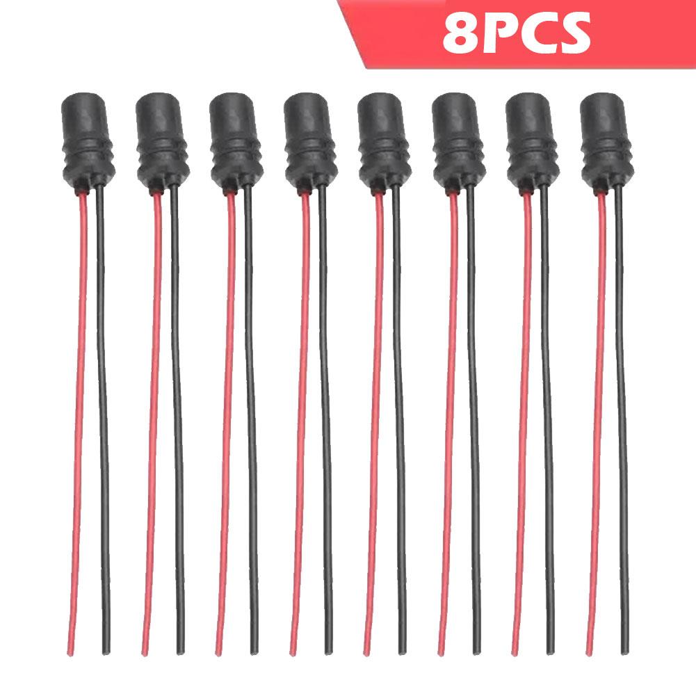 2/16PCS DC12V T10 W5W 147 Socket Marker Instrument Lights Holder Connector Wire Bulb Soft Rubber Harness Replacement Car Parts