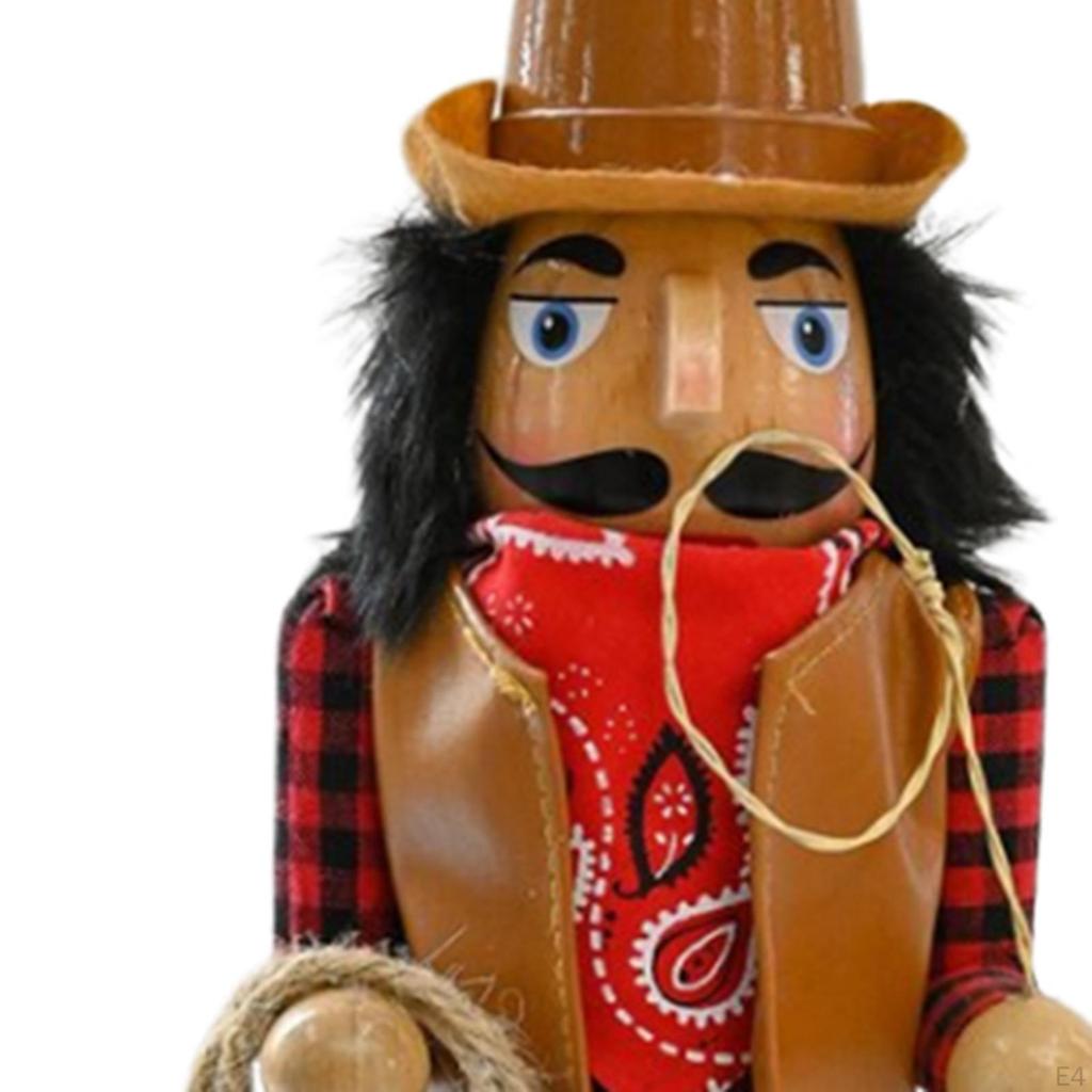 Weihnachtsdekoration Nussknacker Foto Requisiten Holz für Wohnzimmer Feiertag