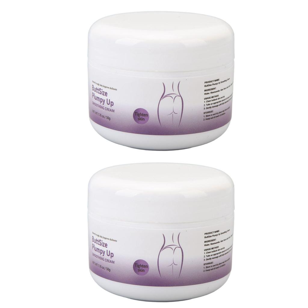 2pcs Buttocks Tightening Cream Wrinkle Removal Moisturizing Anti Cellulite Butt Lift Shaping Plump Cream 50g