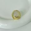 Metal Material Geometric Hollow Ring Hollow Design Personality Ring  Fashion Accessory
