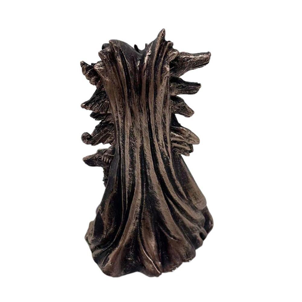 Unique Greek Goddess Statue Modern Art Resin Ornaments Delicate Witch Hound Sculpture  Desktop