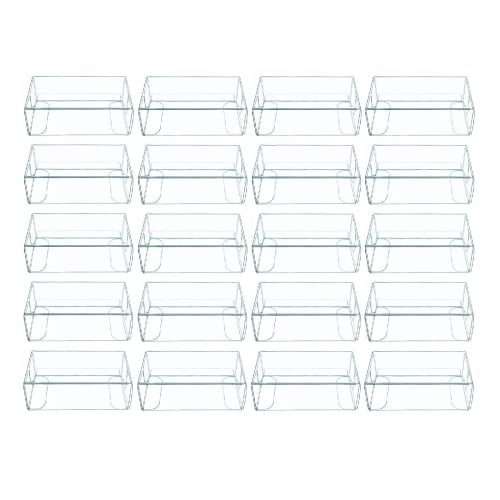 KINOKINO Mini Car Clear Storage Cases (3.0 x 4.0 x 8.2 cm, Set of 120)