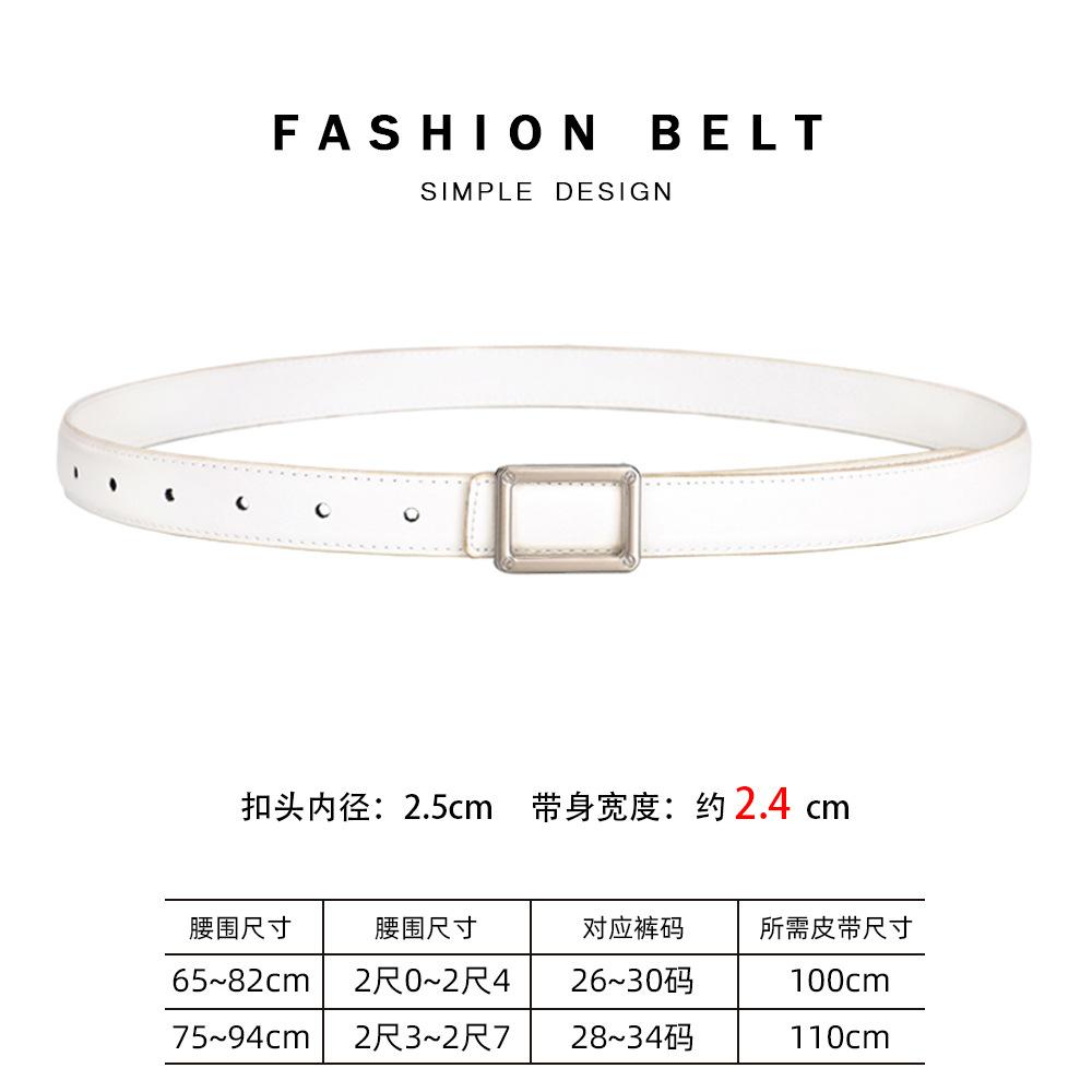 Leather Cowhide Belt Women'S Decoration Business Belt Women'S Premium Jeans Belt