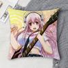 S-Super Sonico Double-Sided Printed Square Decorative Cushion Cover For Sofa Living Room Home Decor