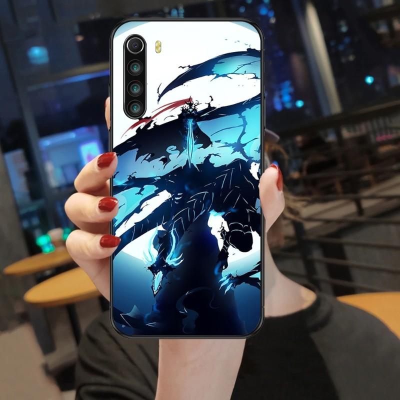 Cool Anime Solo Leveling Phone Case For Xiaomi Mi 12 11T 10T 9T Lite Pro Ultra Note 10 Poco F3 F4 X4 GT Soft Black Phone Cover