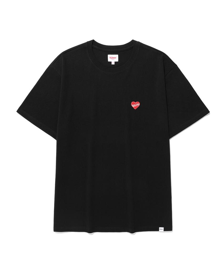 Kimseupeulesikoteunmakes (Unisex) Kims Heart Symbol Tee Black