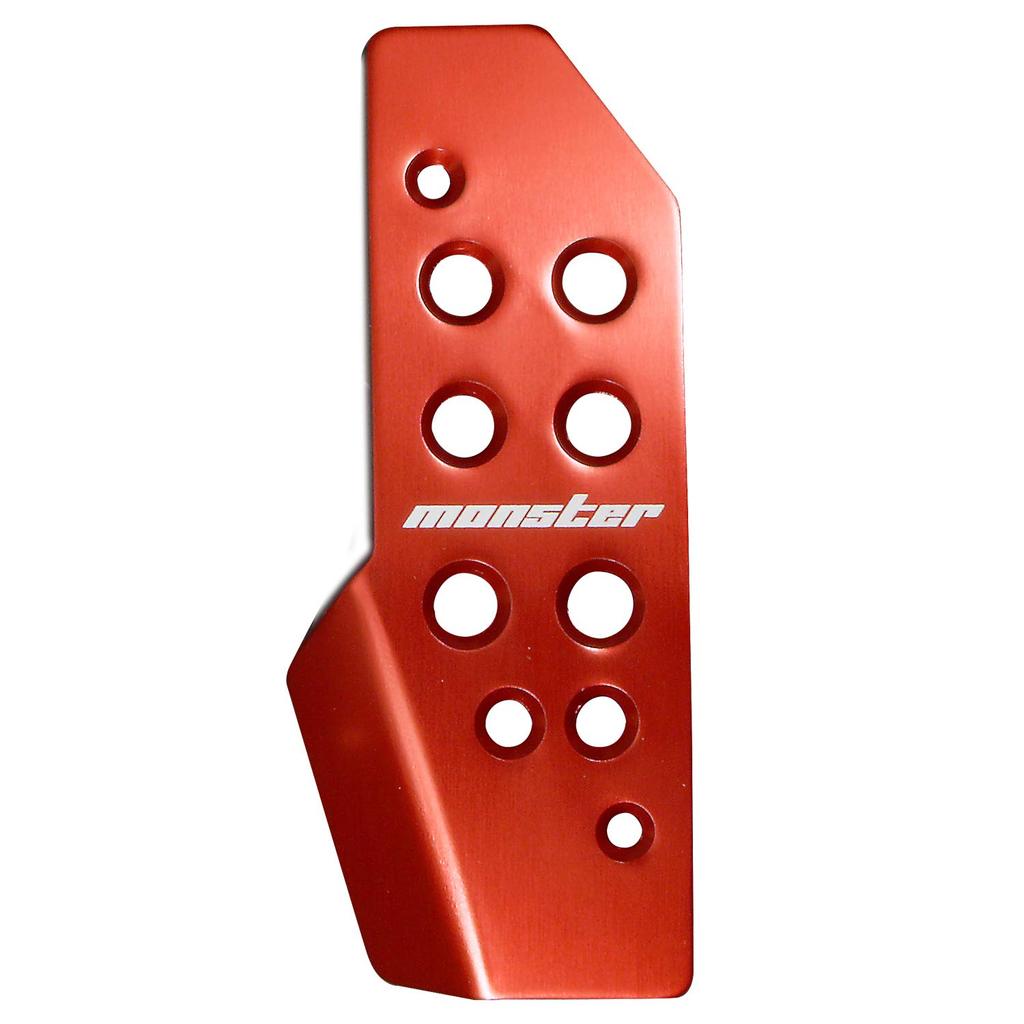 MONSTER SPORT Sports Driving Pedal Cover Set, Red Anodized (for Suzuki Jimny JB64W / Jimny Sierra JB74W – 4AT)