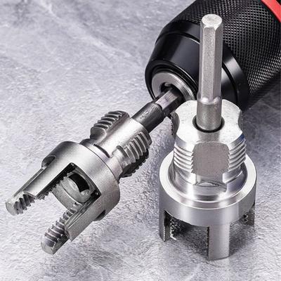 Portable 4/6 Points PVC Pipe Threader Kit Internal/External Thread Fast Thread Tap Pipe Threader Waterpipe Tapping Tool