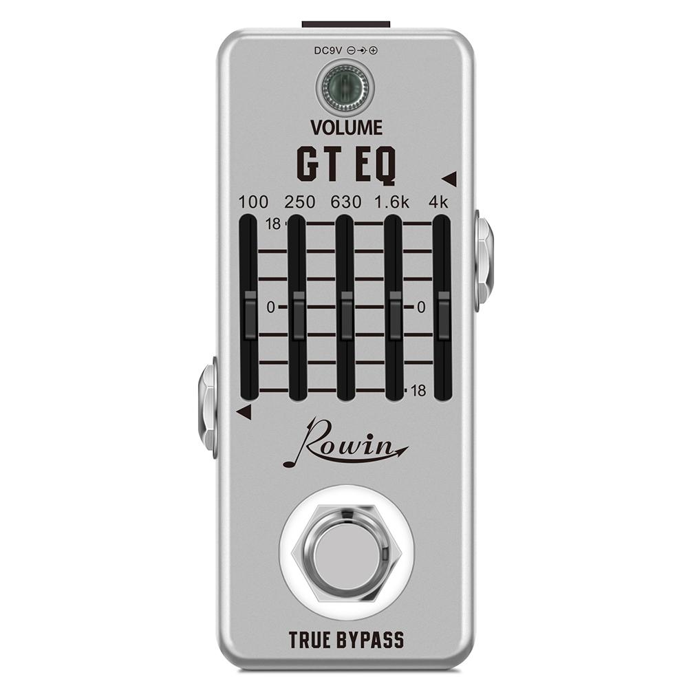 

ROWIN Guitar Equalizer Pedal 5-band Parametric EQ Guitar Effect Pedal Frequency Compensator ±18dB Range Guitar Effect Pedals