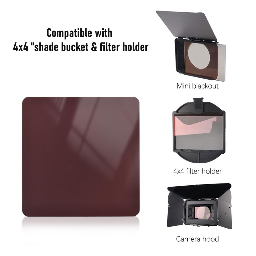 ND64(1.8)Lens Filter 4*4in ND Filters Optical Glass Waterproof Scratch-resistant with